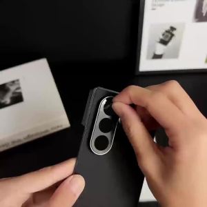 Business Lens Hinge Protection Leather Phone Case for Samsung Galaxy Z Fold 8 Ultra Fold 7 Fold6 Fold5 4 3 Shockproof Hard Cover