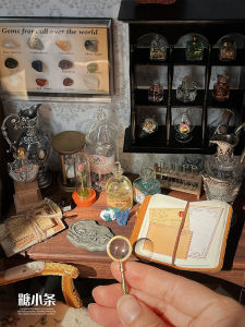 Miniature Blythe Model Harry Potter Scene Sugar Strip Micro Dollhouse Magic Potion Bottle Static Model Toy for Ages 14+