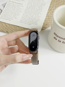 Leather Strap For Xiaomi Mi Band 8 9 10 Magnetic Buckle Bracelet Watchband For Xiaomi Mi Band 10 9 8