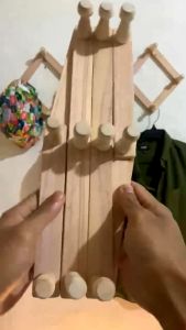 Kapstok Gantungan Baju Pakaian Kayu Tembok Dinding Kamar Aesthetic Hiasan Ruang Tamu Estetik Murah