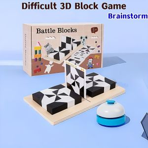 Trò chơi Trò chơi xếp hình 3D-Thử Thách IQ uốn cong tâm trí-Tăng cường kỹ năng nhận thức với trò chơi tương tác-bao gồm thẻ hướng dẫn-Quà Tặng kỳ nghỉ hoàn hảo cho mọi lứa tuổi. Quà Halloween quà tặng giáng sinh