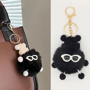 RVGCHC SHOP Lovers Elf Rex Rabbit Hair Pendant Kawaii Fashion Creative Bag Pendant Bag Accessories Diy Couples Keychain