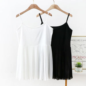 Áo Sơ Mi Voan Modal Xếp Ly Dài Vừa Phải Đa Năng Mùa Hè Cho Nữ Áo Sơ Mi Trong Mỏng Cỡ Lớn Áo Ba Lỗ Cổ Chữ V