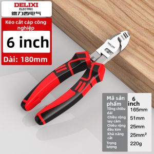 DELIXI Electric | Kìm Cắt Cáp Điện Tuốt Dây Đa Năng Siêu Bén