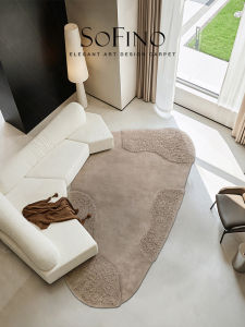 SoFINO | Simple Vintage Plain Irregular Long Hair Carpet