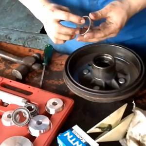 Braun Mall-เครื่องมือติดตั้งแบริ่งล้อ 10PCS แบริ่ง น้ำมัน ซีลยางแขนกดในเครื่องมือ ตัวตอกใส่ตลับลูกปืนและซีลยาง