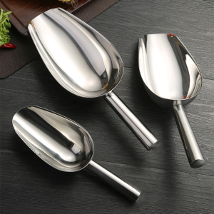 Satu Keluarga Sendok Es Batu Ice Scoop Stainless Steel C1323 Sekop Es Sendok Takaran Beras Serbaguna