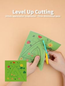 Mideer Lets Cut Paper 03 Cấp Độ - Đồ Chơi Thủ Công Cắt Giấy Tạo Hình Sáng Tạo Cho Bé 2 3 4 5 Tuổi