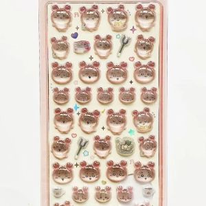 HOT Chikawa 3D Crystal Sticker Usagi Phone Case Decoration Nail DIY Decorative Stickers Girl Notebook Laptop Toys Waterproof