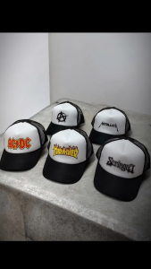 Topi Trucker Topi Jaring Topi Band Metal Pria Wanita Dewasa Keren Murah Meriah
