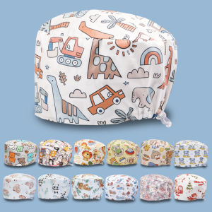 2026 Winter Cotton Nurse Caps Adjustable Dental Pet Clinic Scrubs Cap for Doctor Soft Adjustable Hospital Headwear K1233