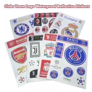 Car scratches bumper stickers fan collection team logo stickers Barcelona Real Madrid Paris Saint-Germain Liverpool Juventus Chelsea Arsenal