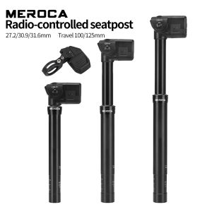 MEROCA หลักอานจักรยานภูเขาหยดน้ำควบคุมระยะไกลไร้สาย/27.2จักรยานเสือหมอบ/30.9/31.6มม. เสายึดกล้องส่องทางไกล (MEROCA-ELEVO)