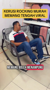 ⚡️LIKE BUG⚡️Rocking Chair Nordic style shaking chair | sofa goyang-goyang material besi kukuh Gorse