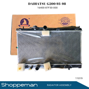 11019 DAIHATSU G200 1993-1998 RADIATOR ASSEMBLY A/T 325x638x16mm PA16 1ROW 16400-87F30 16400-87F37