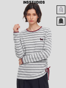 Cool Sensation Striped Off-shoulder Sun Protection Blouse