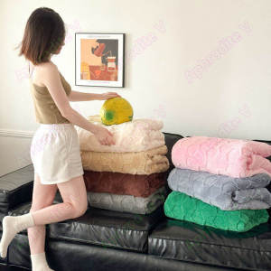 สีทึบ เกรด A  Polyester Taffeta ผ้าห่ม ขนาด 6ฟุต ผ้าห่ม2ชั้น นุ่ม หนา พกพาสะดวก ขนไม่หลุดร่วง ซักเครื่องได้ ผ้าห่มกำมะหยี่ ผ้าห่มนาโน Fleece Blanket