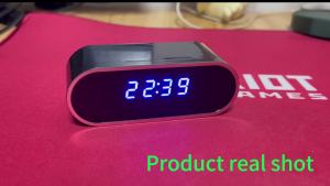 SPY Camera Clock Hidden Cam - 1080P Night Vision & Motion Detection Wireless Digital Alarm Clock with 32GB SD Card