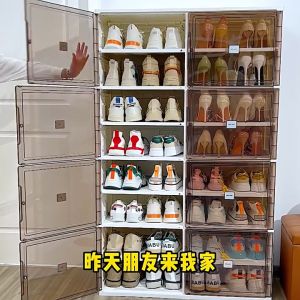 Folable Shoe Rack Organizer Shoe Cabinet Multi-functional Shoes Box Organizer Space Saving Storage Cabinet Shoe Organisers