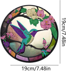 1pc/Set DIY Butterfly Diamond Painting Door Hanging Diamond Art Painting Kits Welcome Signs Birds Diamond Art Window Ornaments