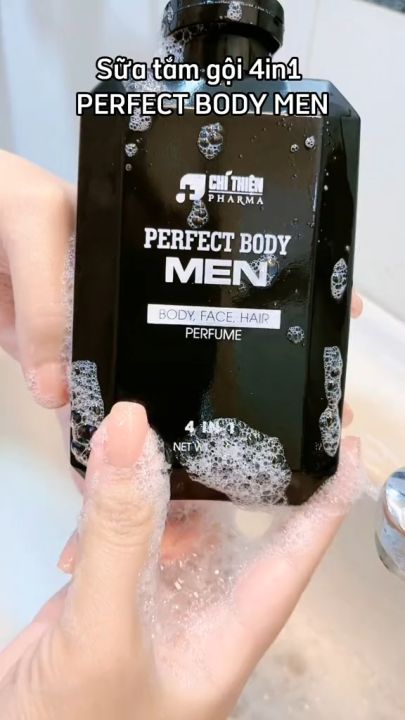 Sữa Tắm Gội Toàn Thân Nam 4in1 Perfect Body Men 350ml, Hương Nước Hoa Nam Tính Thơm Lâu, Rửa Mặt Vệ Sinh Vùng Kín