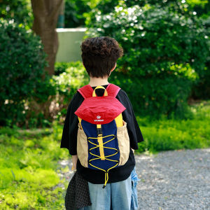 Color-blocked Light Portable Hiking Backpack