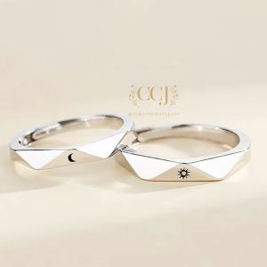 Cincin Couple Silver Adjustable S37 | Pasangan | Nikah | Lamaran | Hadiah | Tunangan 925 Perak | Aksesoris Pria Wanita