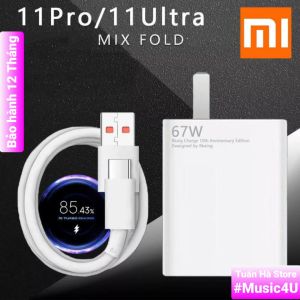 Củ sạc siêu nhanh Xiaomi 67W USB Type C GaN Tubro cho Mi 11 11T 12 12X 13 Pro Ultra Tuấn Hà Store