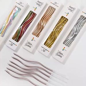 Yiha เทียนวันเกิด ตกแต่งงานปาร์ตี้ เทียนเกลียว เทียนปักเค้ก พร้อมส่ง Birthday Candles พร้อมส่ง