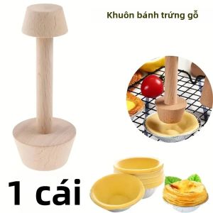 Khuôn Làm Bánh Trứng Bằng Gỗ Cao Cấp Hai Mặt Hình Dạng Bánh Ngọt Thân Thiện Với Môi Trường Dụng Cụ Làm Bánh Cho Bánh Tart Và Bánh Ngọt