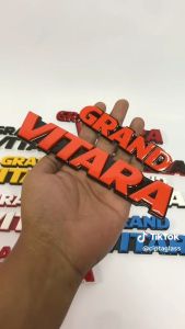 EMBLEM MOBIL GRAND VITARA VARIASI MOBIL SUZUKI DENGAN HURUF TIMBUL 3D BAHAN FIBERGLASS