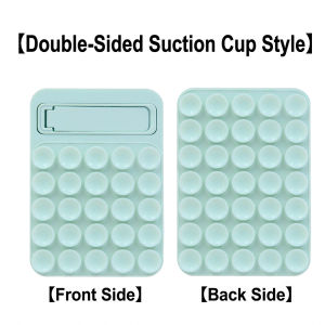 Double sided Silicone Suction Cup Phone Stands Universal Phone Mount Mirror Shower Phone Holder Foldable For Selfies And Videos