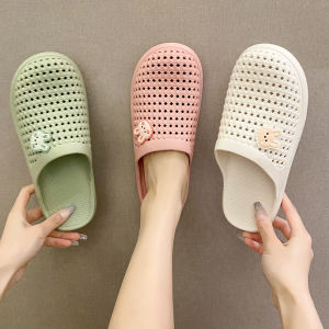 รองเท้าแตะเป่าโถวสําหรับผู้หญิง ฤดูร้อน กันลื่น ระบายอากาศได้ดี ชุดทํางานกีฬา ลำลอง รองเท้าแตะชายหาดครึ่งส้นแบน Pvc Sole แฟชั่นเยาวชน