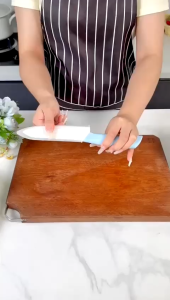 Non Stick Ceramic Knife Sharp Kitchen Knife Chopping Knife Fruit Vegetable Knife Pisau Seramik Pisau Dapur