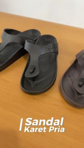Sandal Slop Karet Pria  J6027 Import Sandal Jepit Pria Import  Sandal Karet Kekinian Pria Terkeren Import