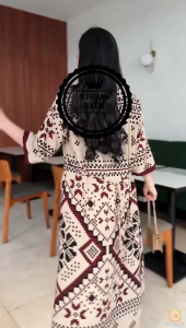 SEDRES SUPER JUMBO MAROKO TERBARU RESLETING BUSUI KANTONG DEPAN LENGAN TEROMPET