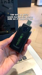 USB Wifi Dongle Adapter Dual Band 2.4G/5G 2 Antena 1300Mbps Plug and Play