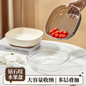 Luxurious Living Room Fruit Tray Tea Table Snack Candy Plate Elegant Simple Design High Value Plastic Fruit Basket