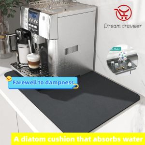 Diatomaceous Kitchen Absorbent Draining Mat Drain Pad Quick Bathroom Non-slip Rubber Pads Faucet Placemat Cup Tableware Mats