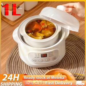 1L Electric Stew Pot Water-Proof Stew Auxiliary Food Pot Soup and Porridge 煲粥电炖盅 Safety 24H Reservation Multi-Function Stew Pot