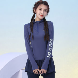 BAISILING | Đồ Thể Thao Nữ Có Zip Dài Tay Khô Nhanh