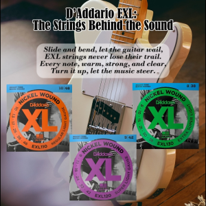 (FAST DELIVERY) DAddario EXL 110 Nickel Wound 10-46 Gauge Electric Guitar Strings Tali Gitar Elektrik