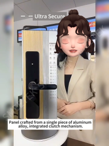 HDB Gate Lock HDB Smart Lock door lock Smart Fingerprint Door LockWooden Digital Door Locks ElectronicDoorlock for Home