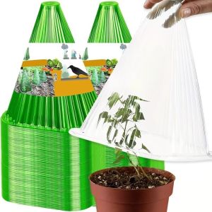 2pcs Growth Box Planting Tent Reusable Use Plant Clock Cover To Protect Plants From Bird Frost  and Snail Damage