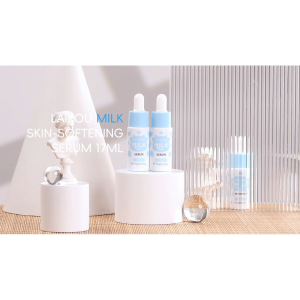 LAIKOU Radiant Essence Serum for All Skin Types - Hydrating & Pore-Tightening with Milk Extract & Niacinamide 17ml