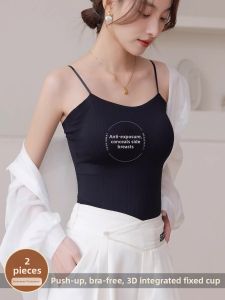 Oubiman | Black Halter Back Seamless Padded Bra Tank Top