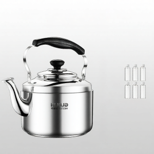 HUAJIDA | Ấm Đun Nước Inox 304 Có Còi Thổi Dung Tích Lớn Dùng Trên Bếp