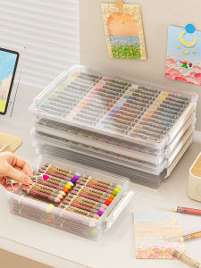 Transparent Large Capacity Drawing Supplies Organizer Box