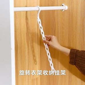 New Magic Multi-Function 10 In 1 Clothes Hanger 10 Holes Space Saving Hangers Organizer Rotate Anti-Skid Folding Hanger HH309