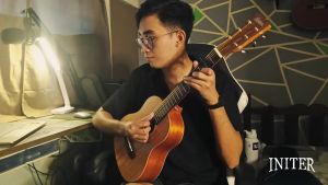INITER 30inch Travel Guitar IGL-15 Mahogany wood small guitar Suitable for beginners with truss rod
